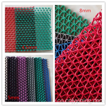 Anti slip pvc s mat per bagnu